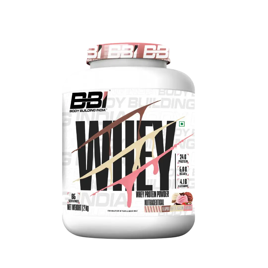 Body Building India BBI Whey Protein Powder | 24gm Protein | Whey Isolate Primary Source Product vendor