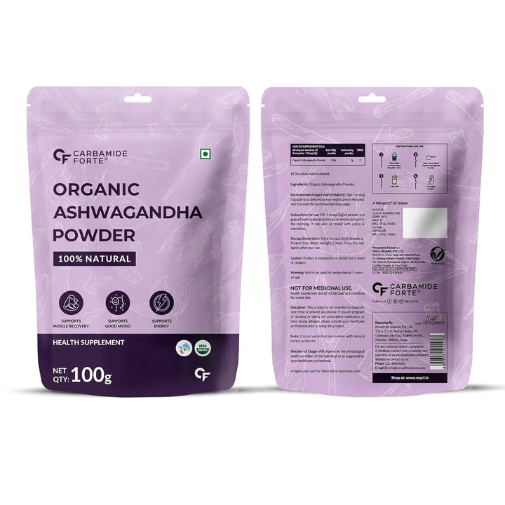 Carbamide Forte 100% Organic Ashwagandha Powder Product vendor