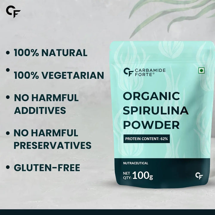 Carbamide Forte 100% Organic Spirulina Powder - 100g Product vendor