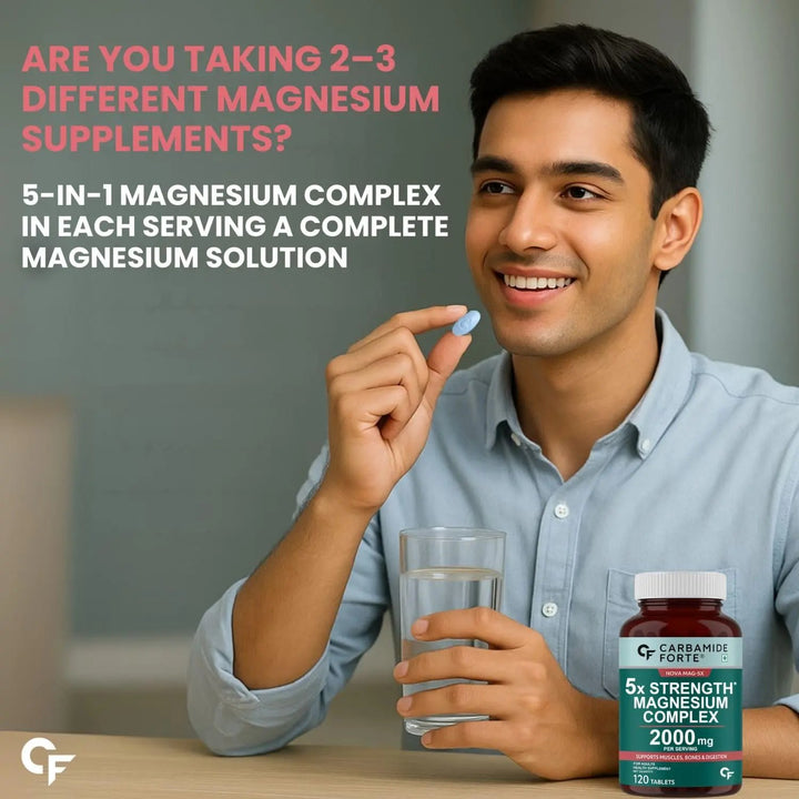 Carbamide Forte 5X Strength Magnesium Complex 2000mgm | 120 Tablets Product vendor