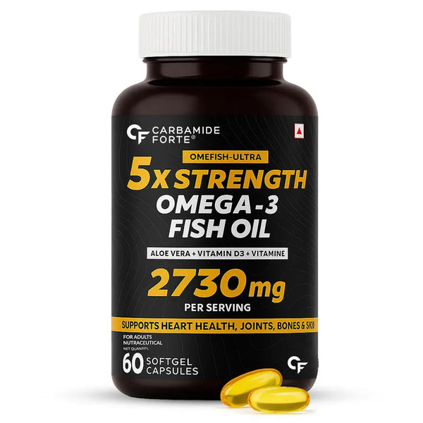 Carbamide Forte 5X Strength Omega 3 fish oil (60 Softgel Capsules) Product vendor