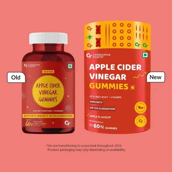 Carbamide Forte Apple Cider Vinegar Gummies | 60 Vegan Gummies Product vendor