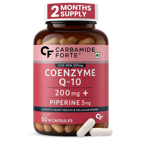 Carbamide Forte Coenzyme Q10 (CoQ10) 200mg with Piperine 5mg (60 Capsules) Product vendor