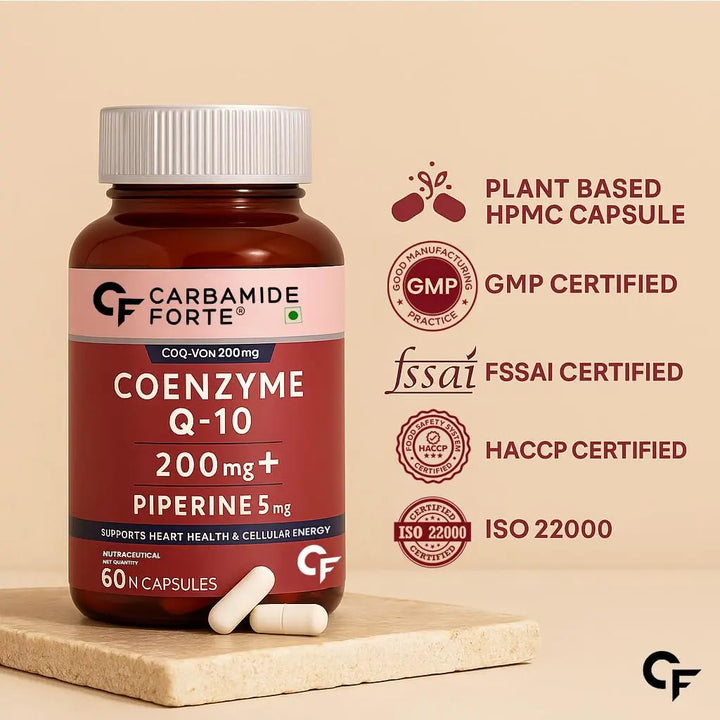 Carbamide Forte Coenzyme Q10 (CoQ10) 200mg with Piperine 5mg (60 Capsules) Product vendor