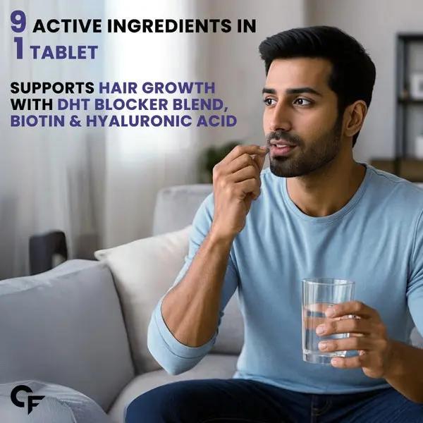 Carbamide Forte DHT Blocker with Biotin Tablets for Hair growth | 60 Tablets Product vendor