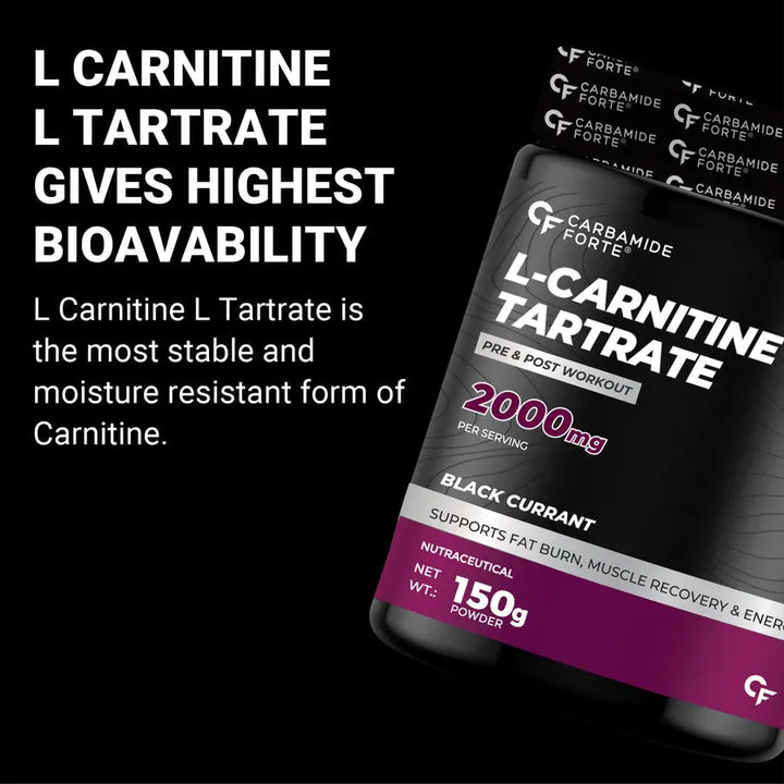 Carbamide Forte L Carnitine Powder for Men & Women | L-Carnitine L Tartrate 2000mg Product vendor