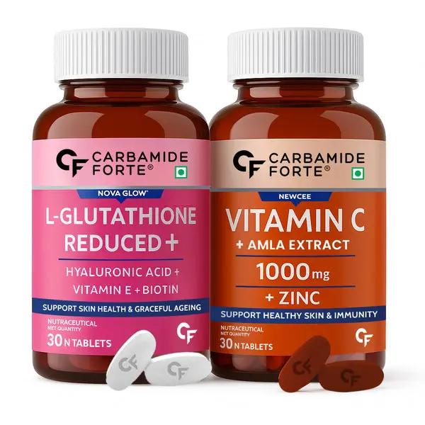 Carbamide Forte L-Glutathione 500mg Tablets with Vitamin C from Amla Extract |  30 Veg Tablets Each Product vendor