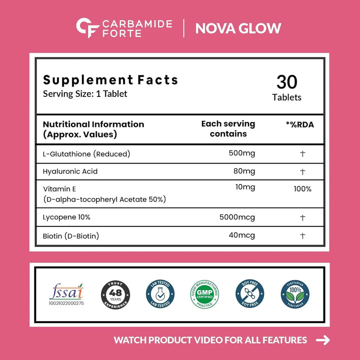 Carbamide Forte L-Glutathione Reduced | 30 Veg Tablets Product vendor