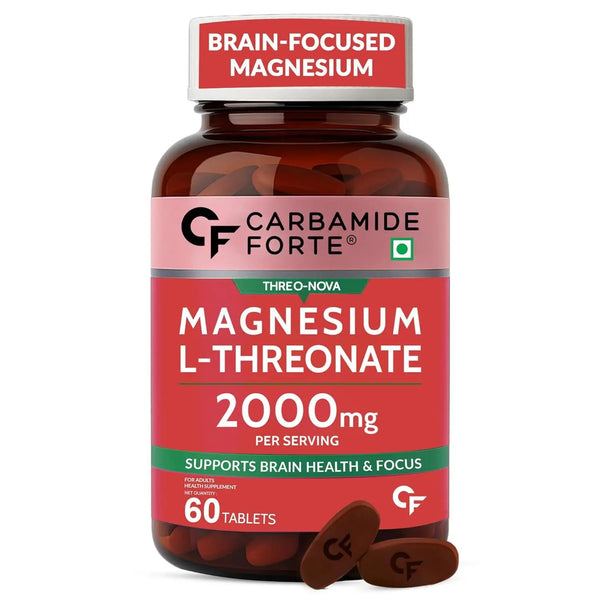 Carbamide Forte Magnesium L-Threonate 2000mg Per Serving | 60 Veg Tablets Product vendor