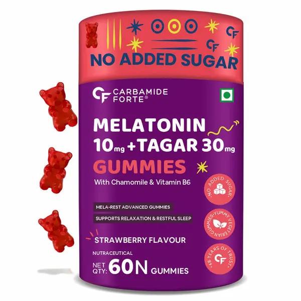Carbamide Forte Melatonin 10 mg + Tagar 30mg Gummies | 60 Gummie Product vendor