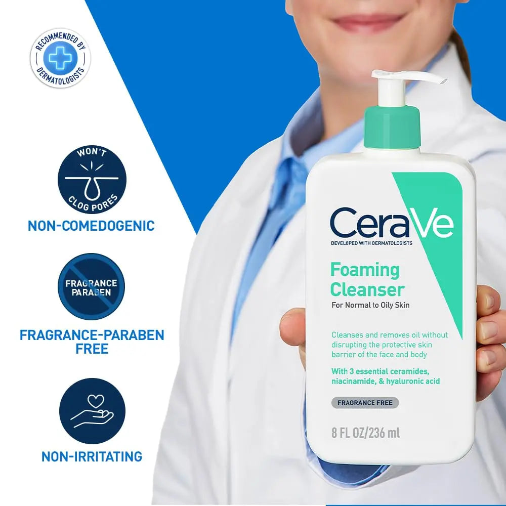CeraVe Foaming Cleanser For Normal To Oily Skin Product vendor