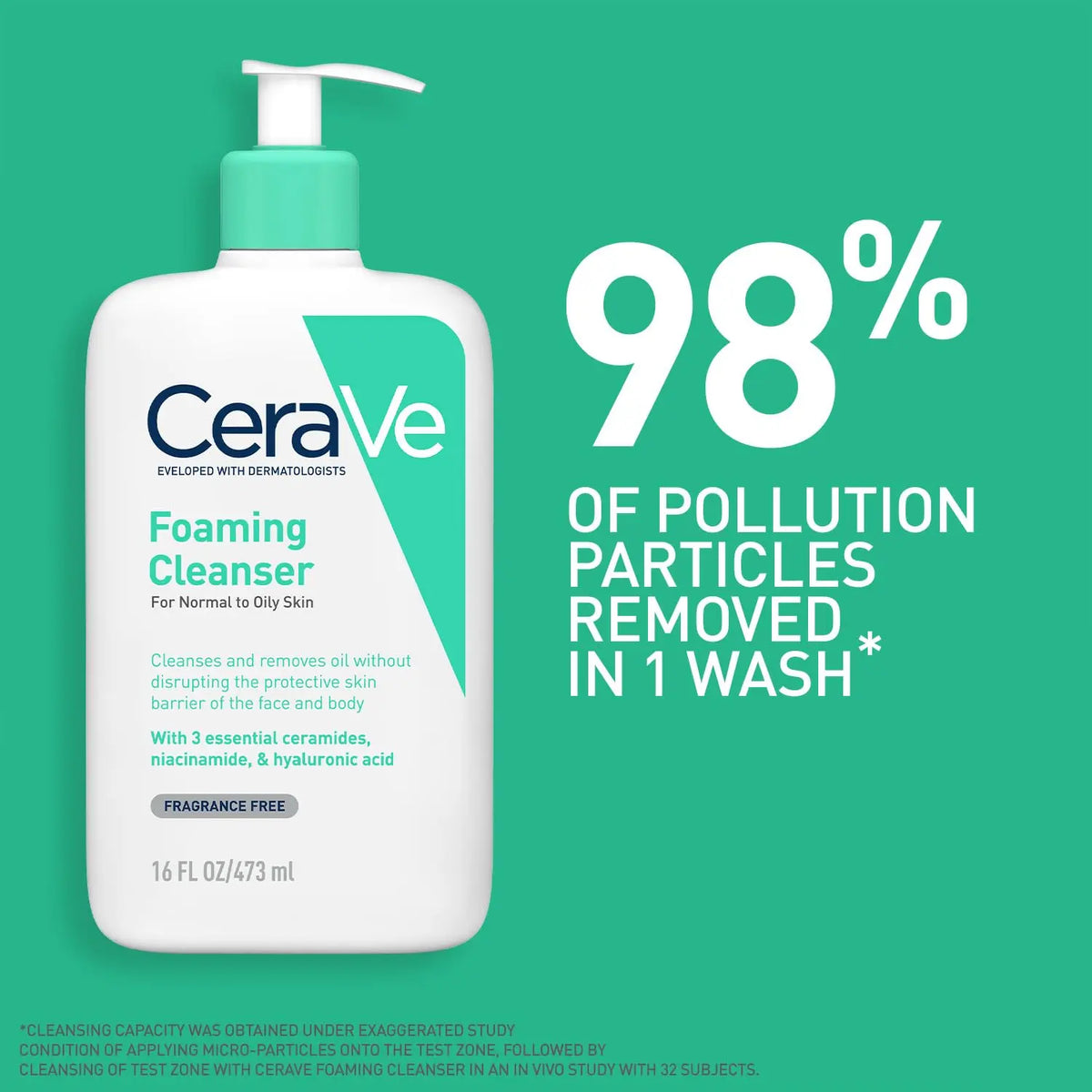 CeraVe Foaming Cleanser For Normal To Oily Skin (473ml) Product vendor