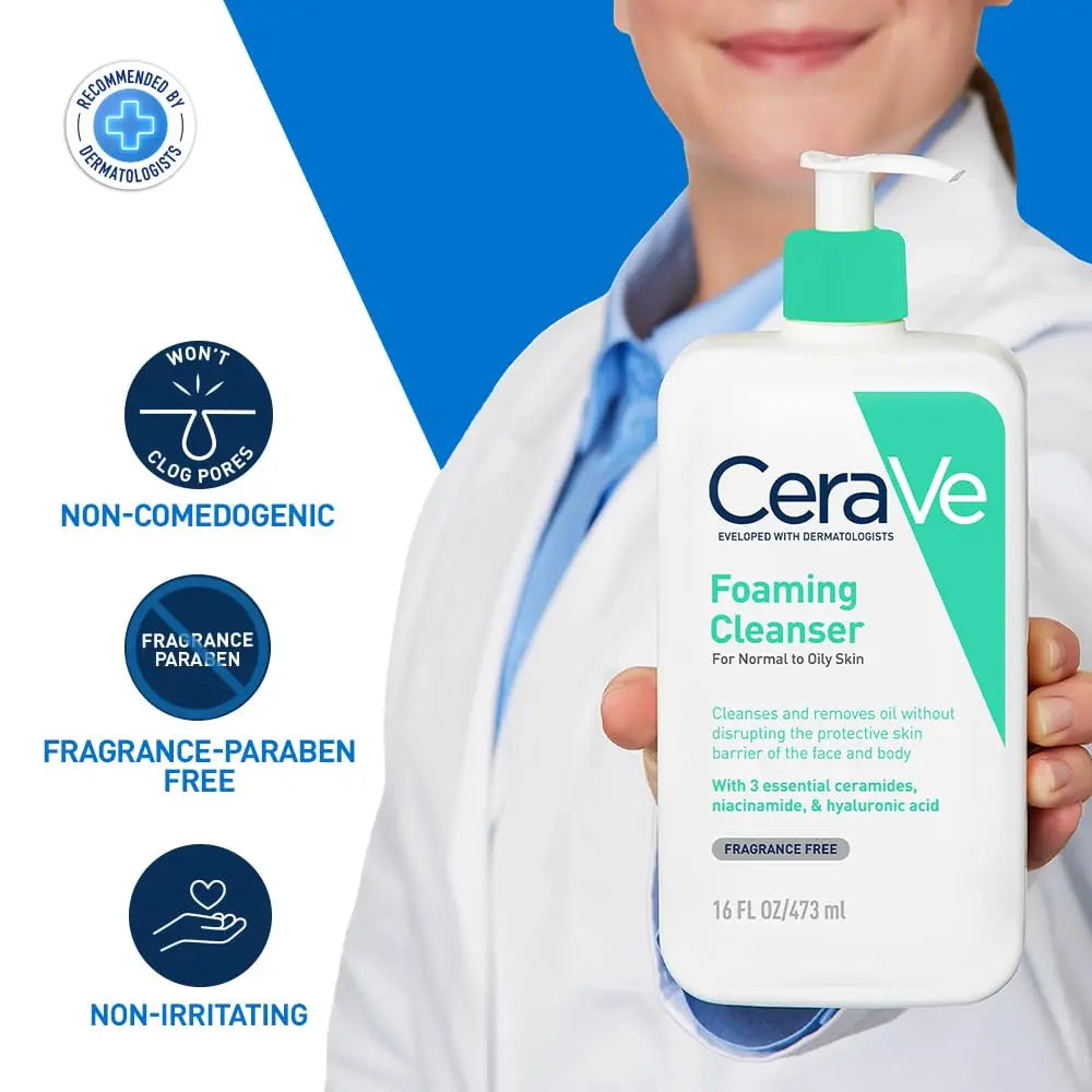 CeraVe Foaming Cleanser For Normal To Oily Skin (473ml) Product vendor