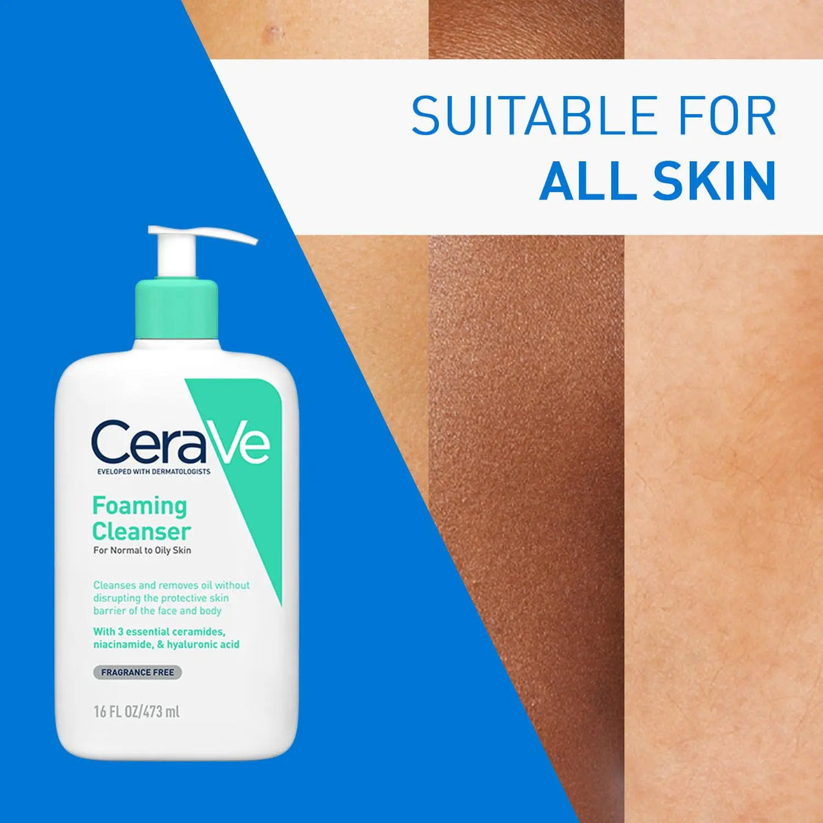 CeraVe Foaming Cleanser For Normal To Oily Skin (473ml) Product vendor