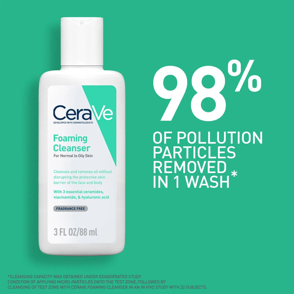 CeraVe Foaming Cleanser For Normal To Oily Skin (88ml) Product vendor