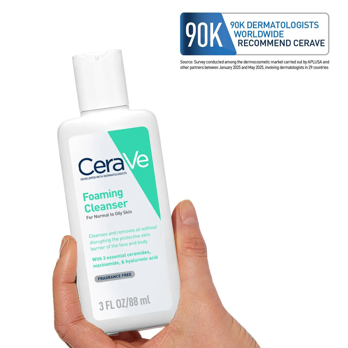 CeraVe Foaming Cleanser For Normal To Oily Skin (88ml) Product vendor