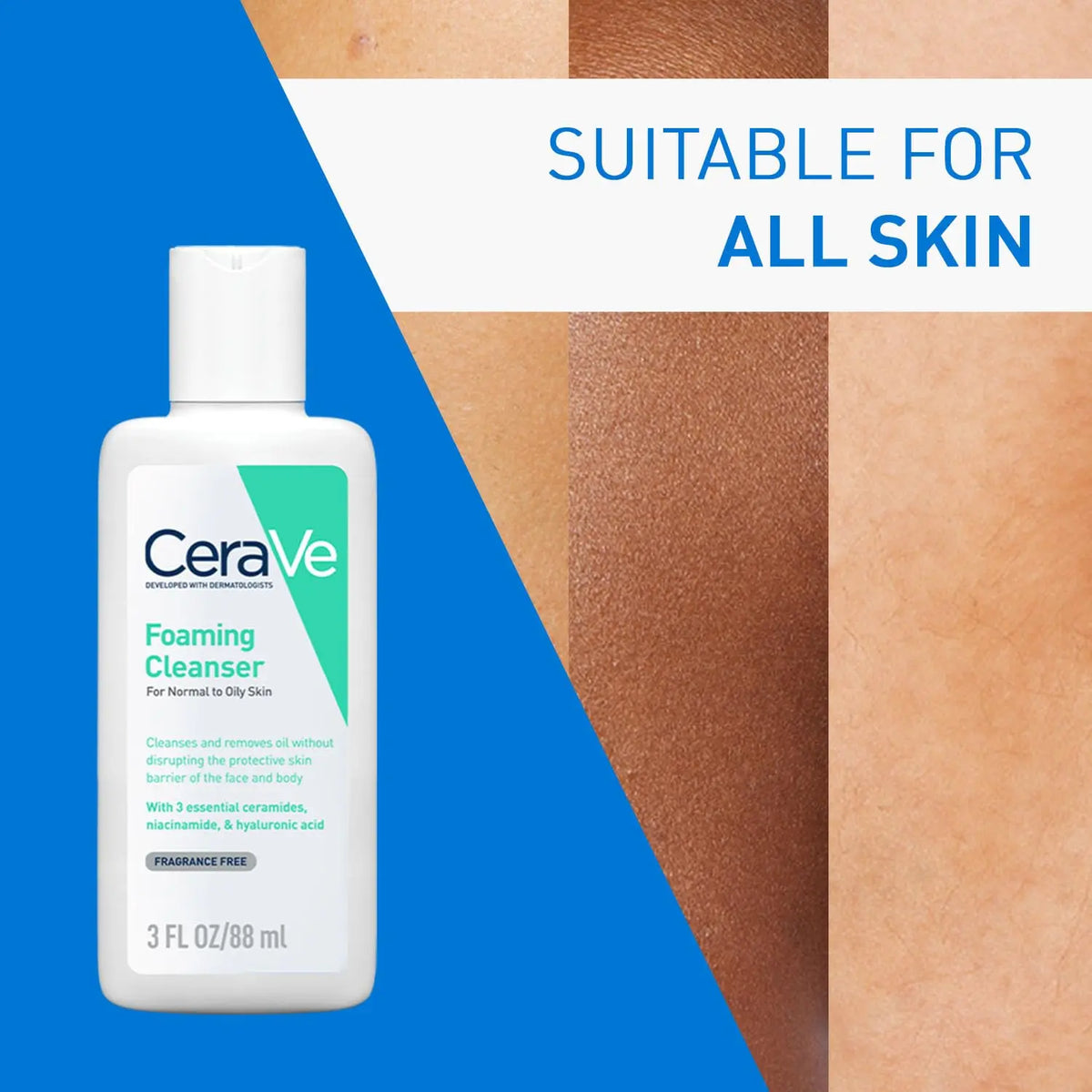 CeraVe Foaming Cleanser For Normal To Oily Skin (88ml) Product vendor