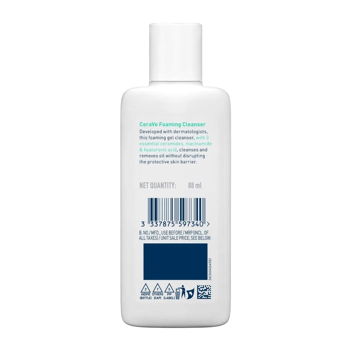 CeraVe Foaming Cleanser For Normal To Oily Skin (88ml) Product vendor