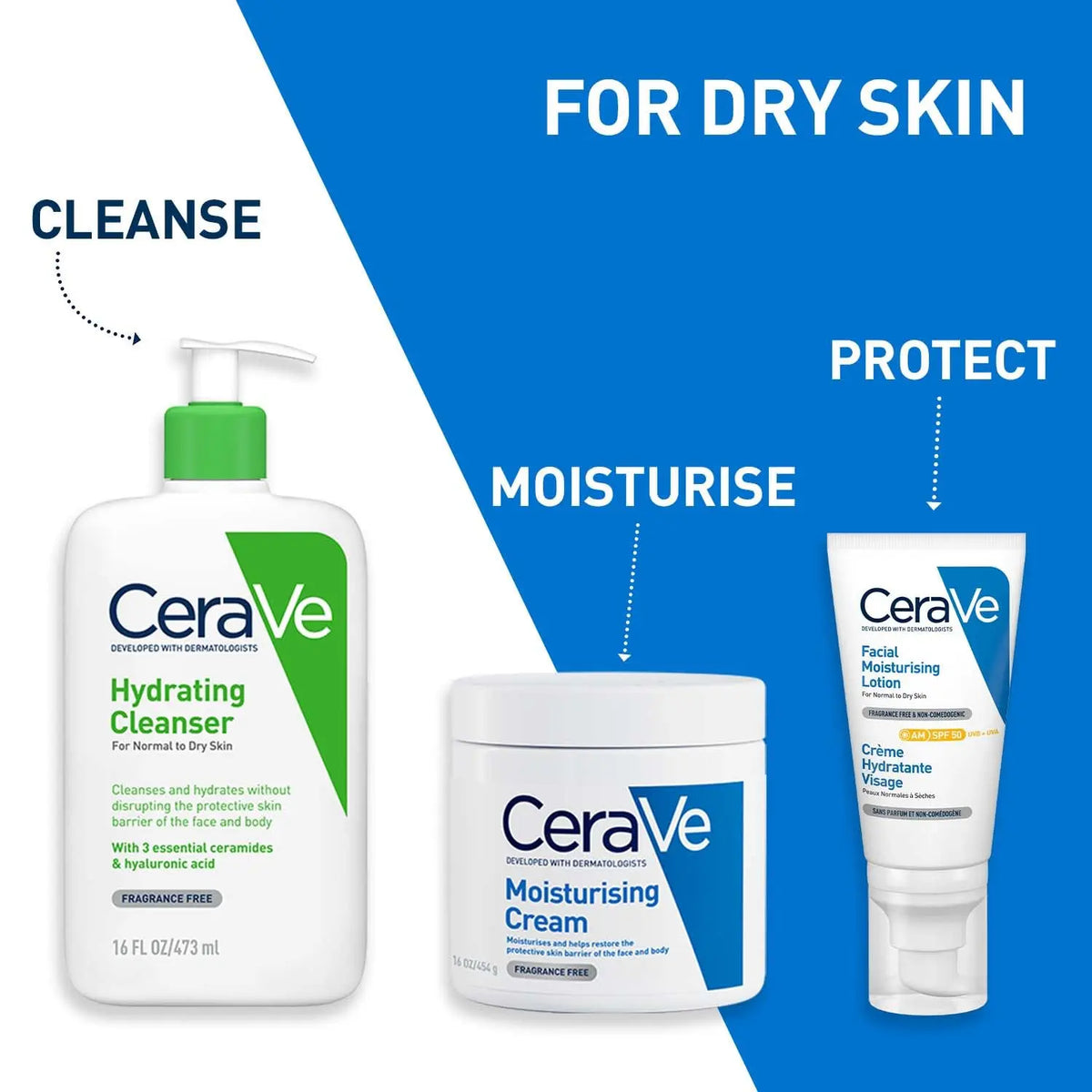 CeraVe Hydrating Cleanser For Normal To Dry Skin (473ml) Product vendor