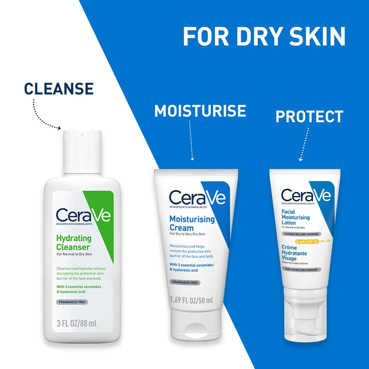 CeraVe Hydrating Cleanser For Normal To Dry Skin (88ml) Product vendor