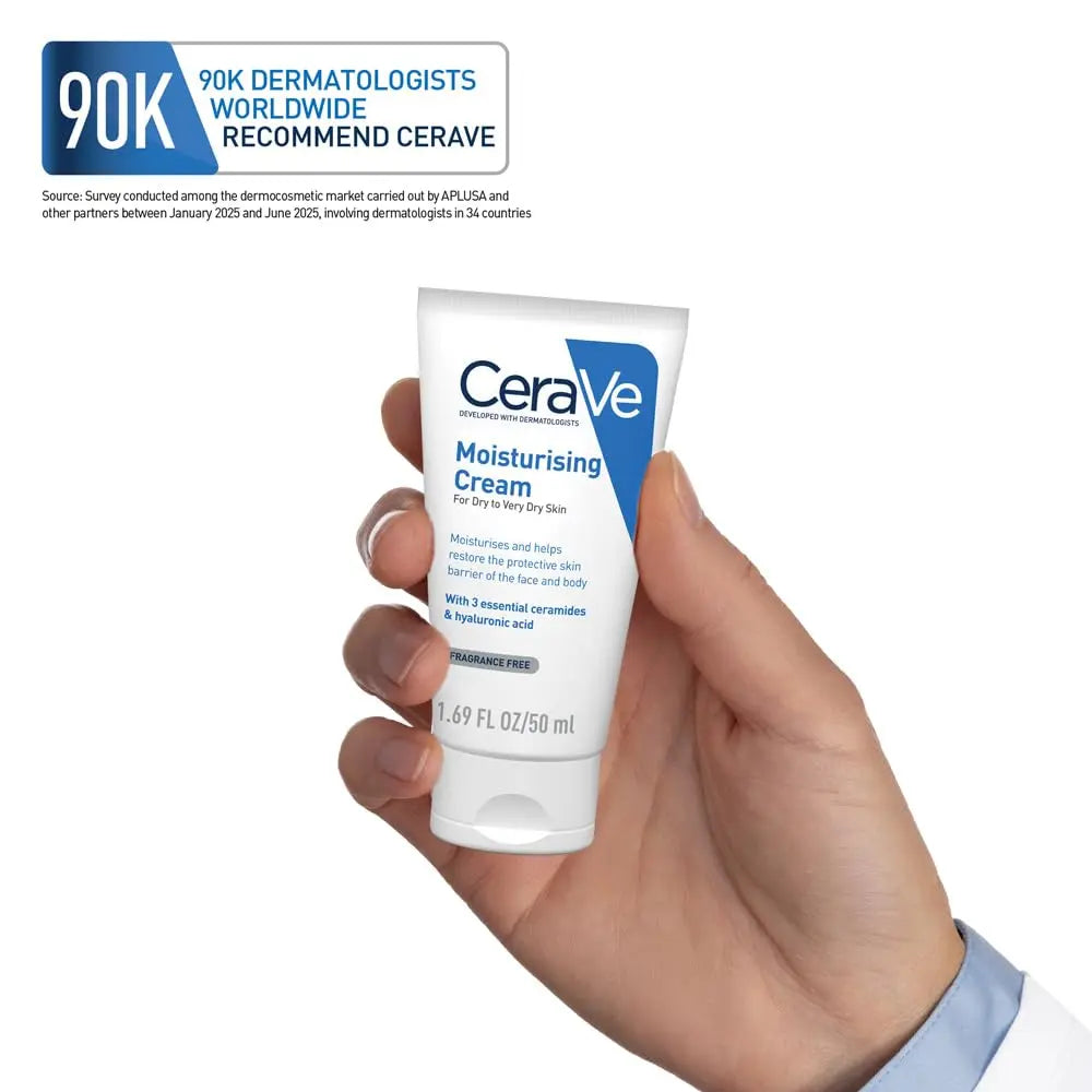 CeraVe Moisturizers, Moisturizing Cream For Dry To Very Dry Skin (50ml) Product vendor