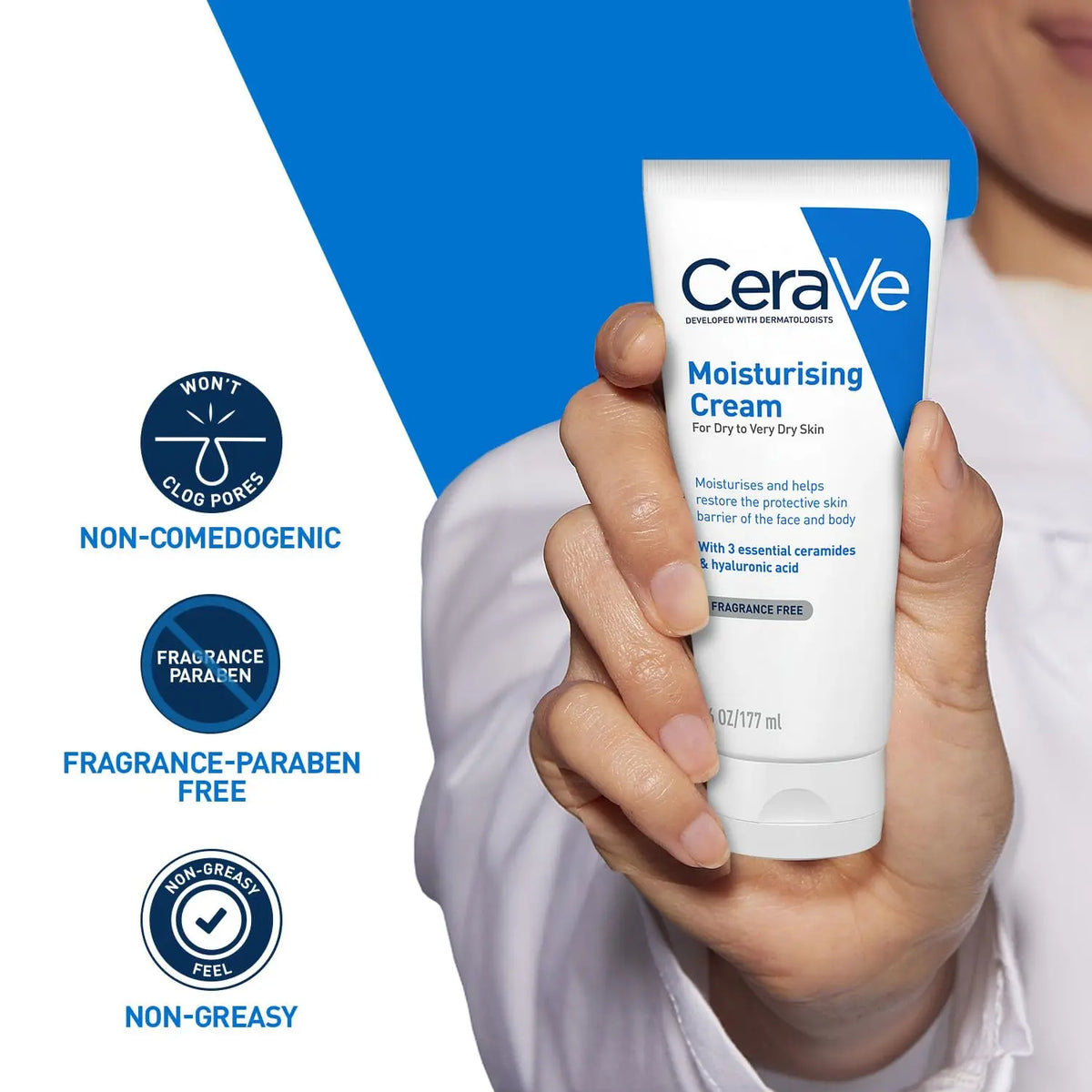 CeraVe Moisturizing Cream For Dry To Very Dry Skin (177ml) Product vendor