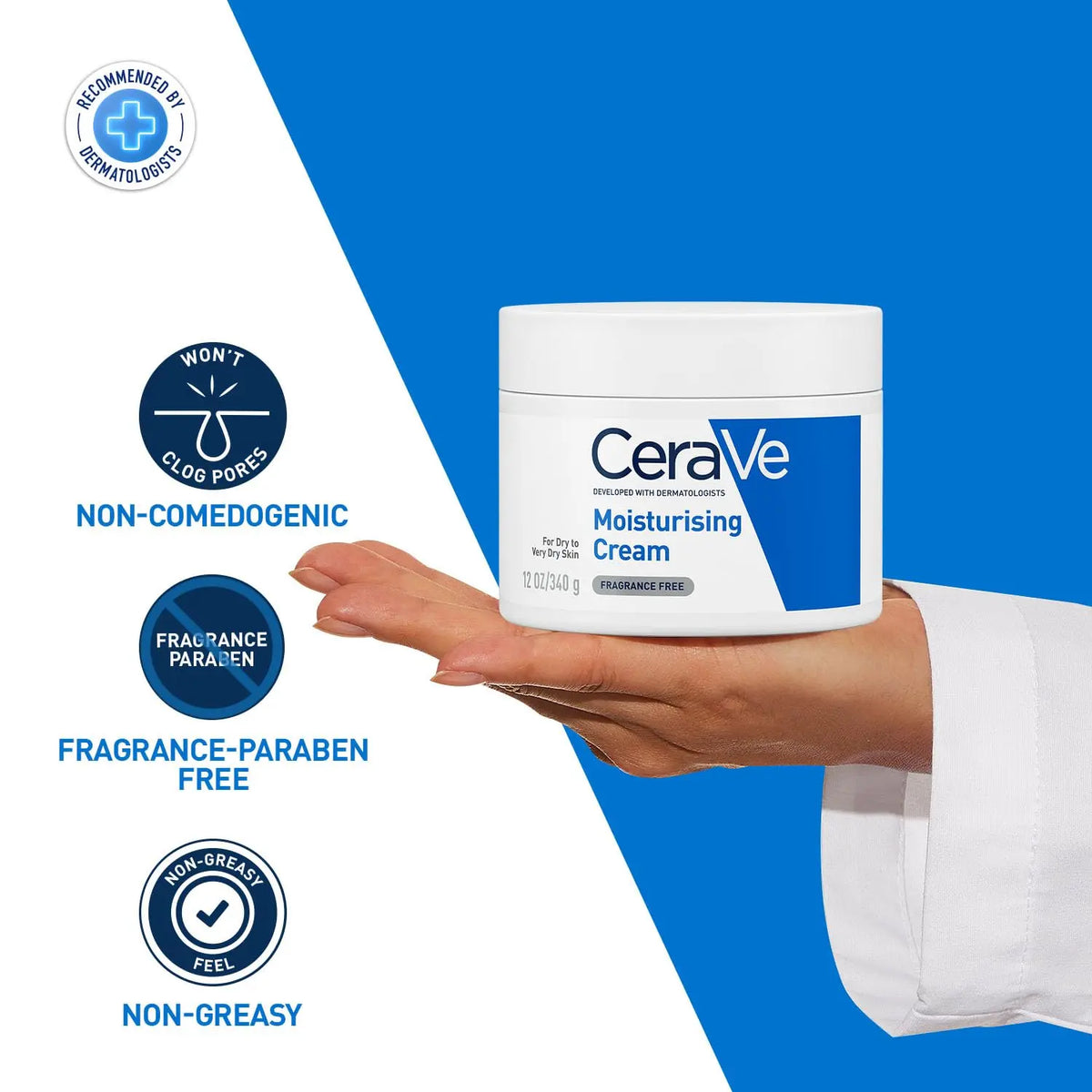 CeraVe Moisturizing Cream For Dry To Very Dry Skin (340gm) Product vendor