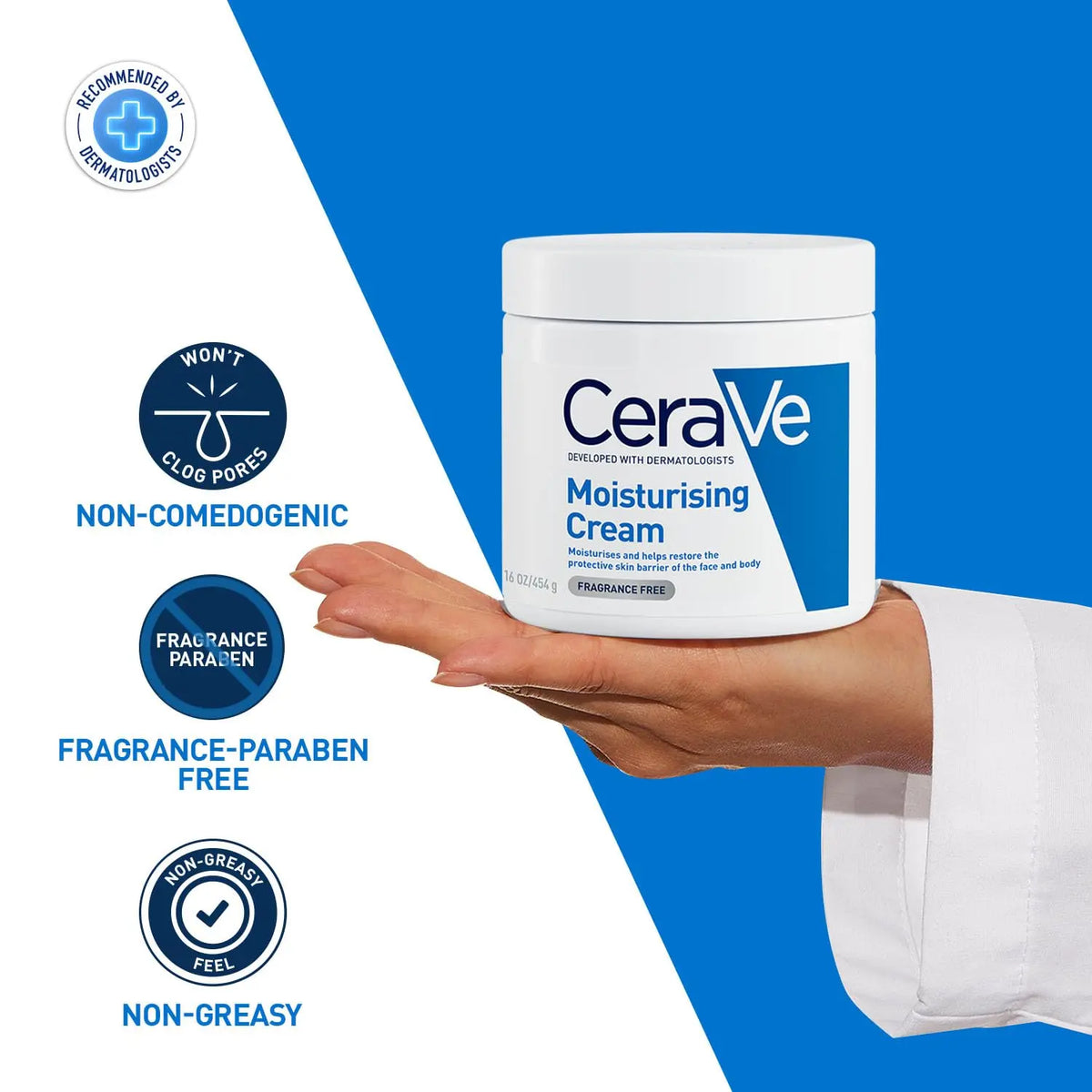 CeraVe Moisturizing Cream For Dry To Very Dry Skin (454g) Product vendor