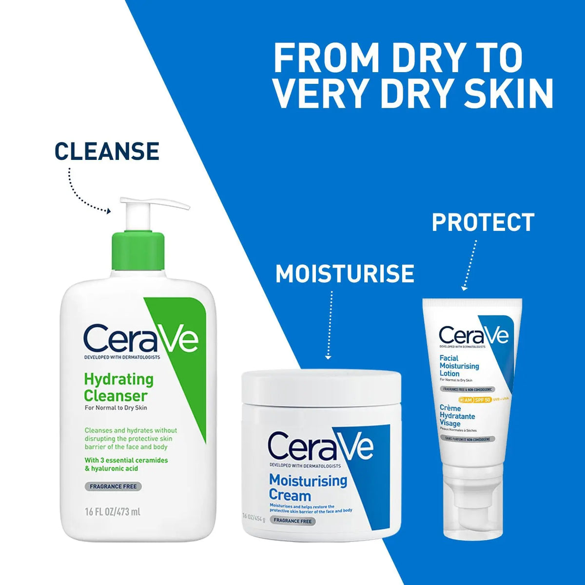 CeraVe Moisturizing Cream For Dry To Very Dry Skin (454g) Product vendor