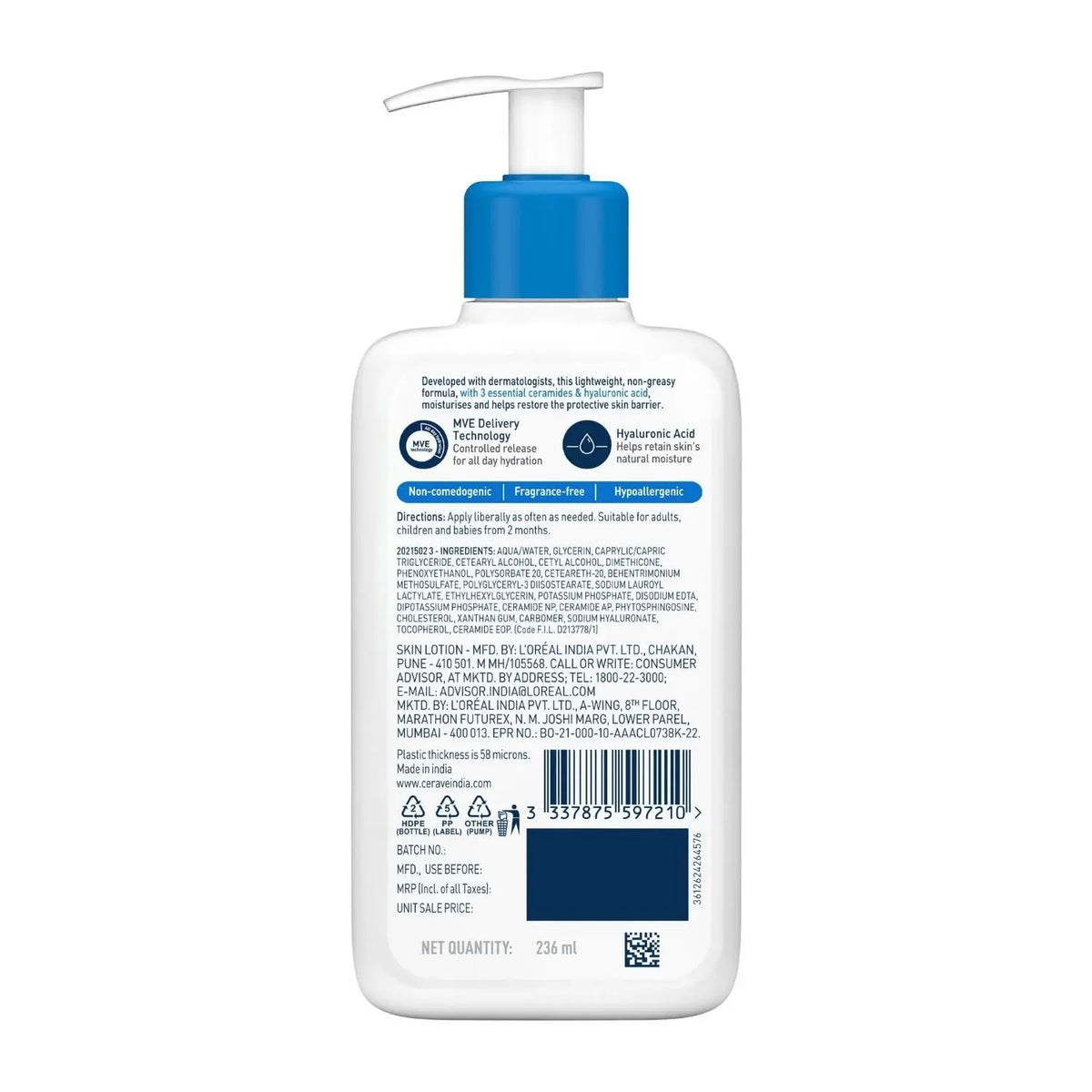 CeraVe Moisturizing Lotion For Normal to Dry Skin Product vendor