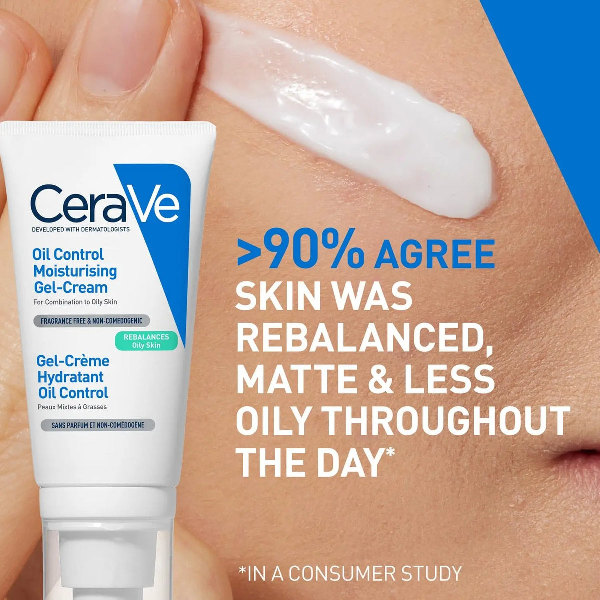 CeraVe Oil Control Moisturising Gel Cream For Oily Skin | (52ml)