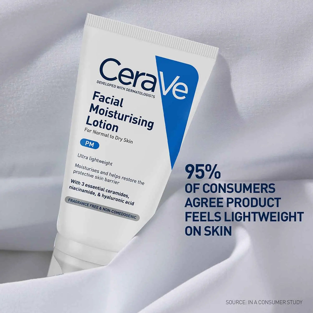 CeraVe PM Facial Moisturizing Lotion For Normal To Dry Skin (52ml) Product vendor