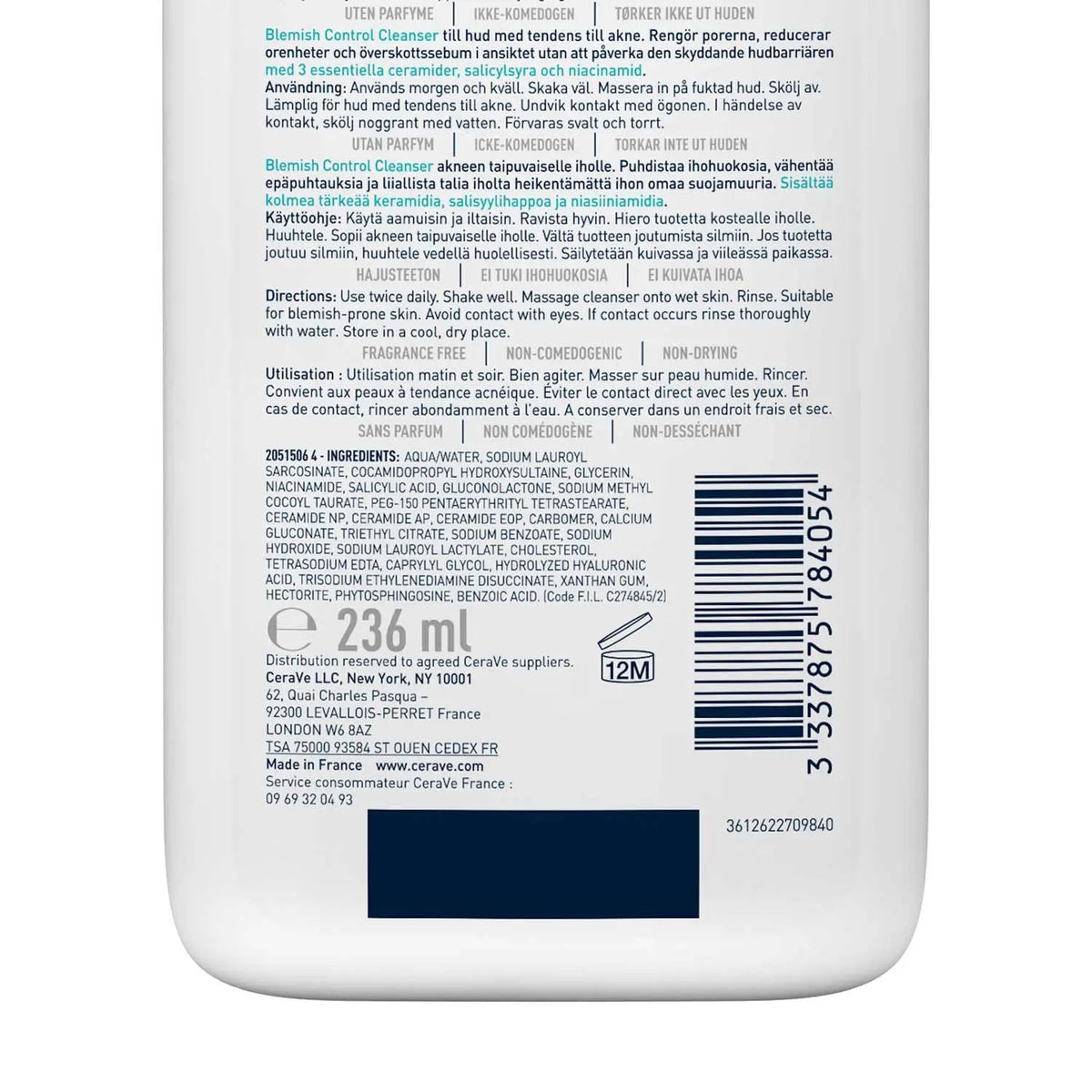 Cerave Blemish Control Cleanser (236ml) Product vendor