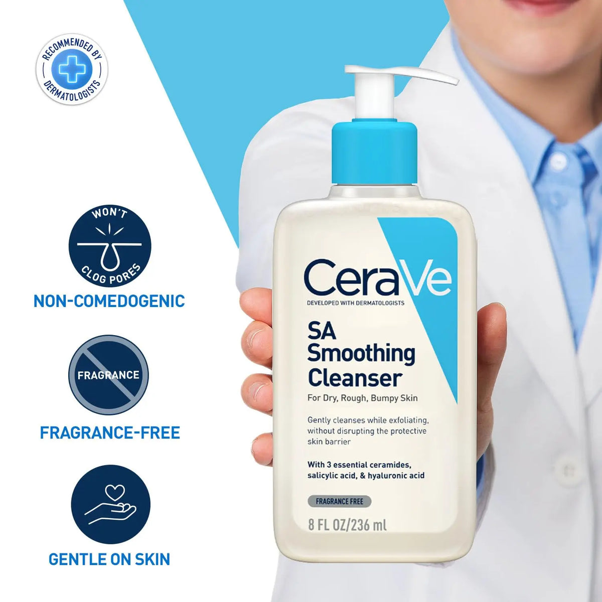 Cerave SA Smoothing Cleanser (236ml) Product vendor