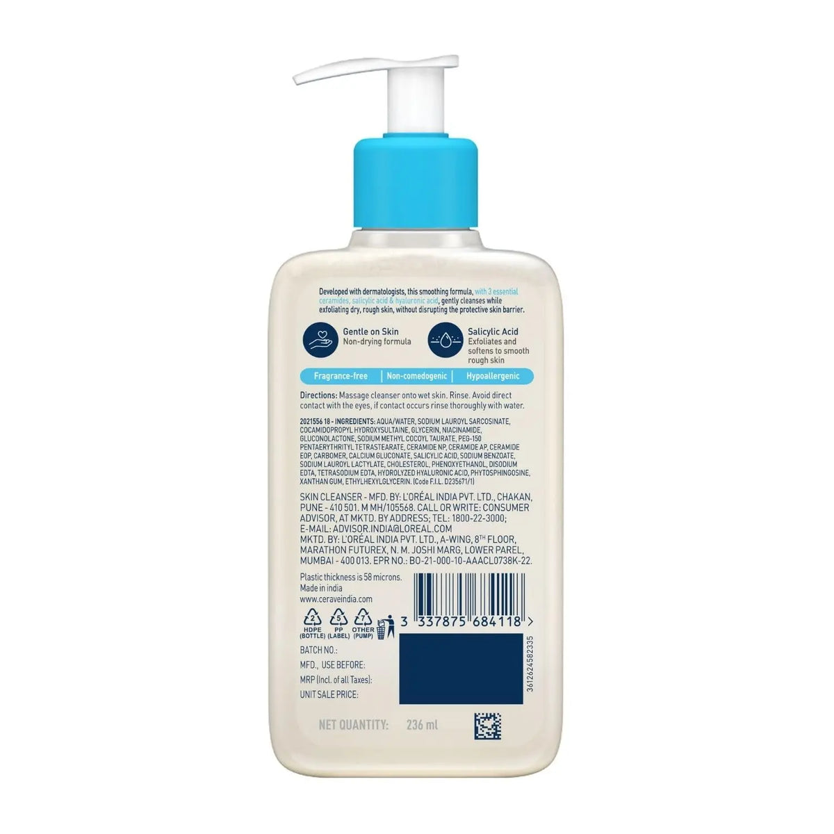 Cerave SA Smoothing Cleanser (236ml) Product vendor