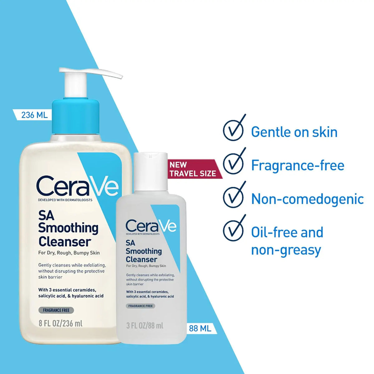 Cerave SA Smoothing Cleanser (88ml) Product vendor