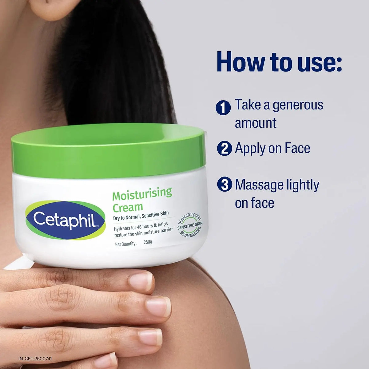 Cetaphil Moisturising Cream for Face & Body,Dry to Normal skin | 250 gm