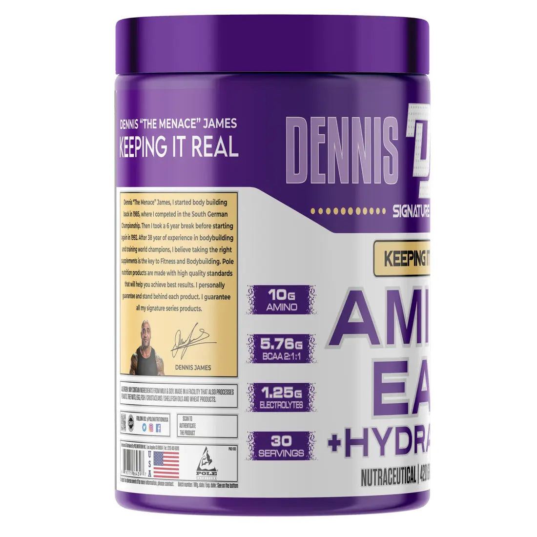 Dennis James Signature Series Amino EAA+ Hydration Product vendor