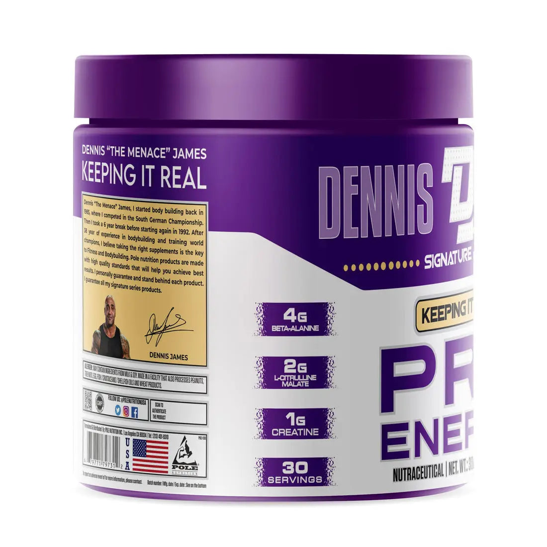 Dennis James Signature Series Pre Energy (Pre Workout) Product vendor