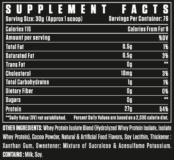 Dexter Jackson Black Series Whey Isolate Product vendor