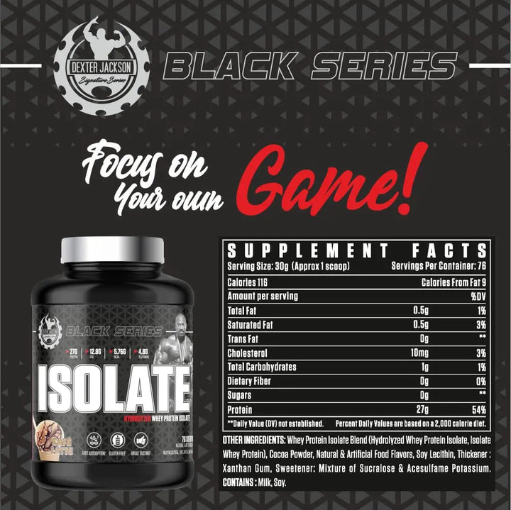 Dexter Jackson Black Series Whey Isolate Product vendor