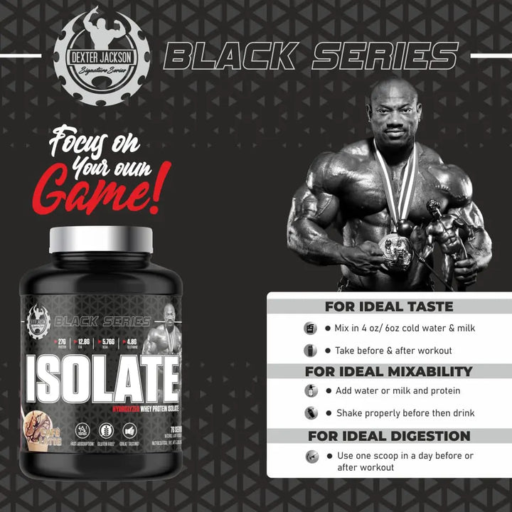 Dexter Jackson Black Series Whey Isolate Product vendor