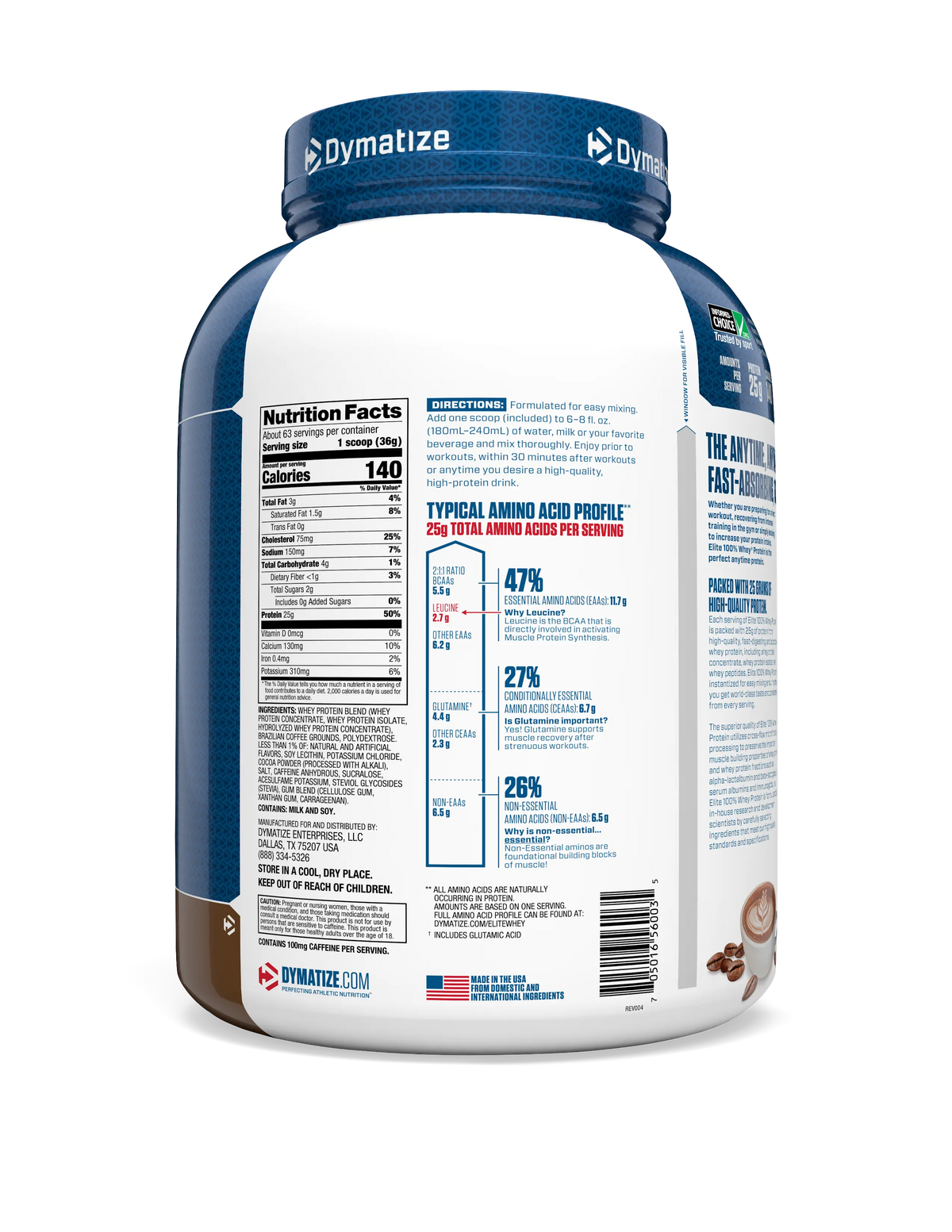Dymatize Elite 100% Whey Protein Product vendor