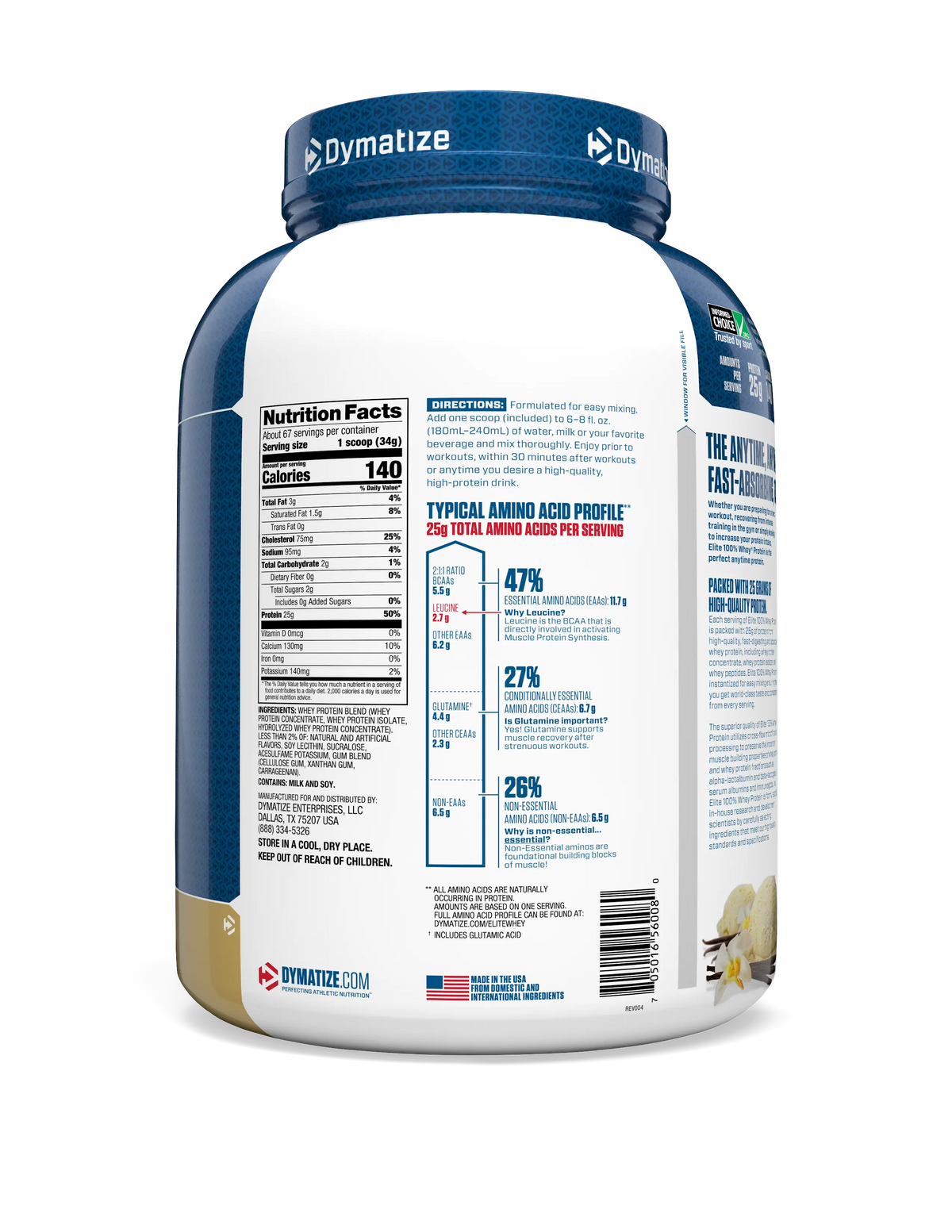 Dymatize Elite 100% Whey Protein Product vendor