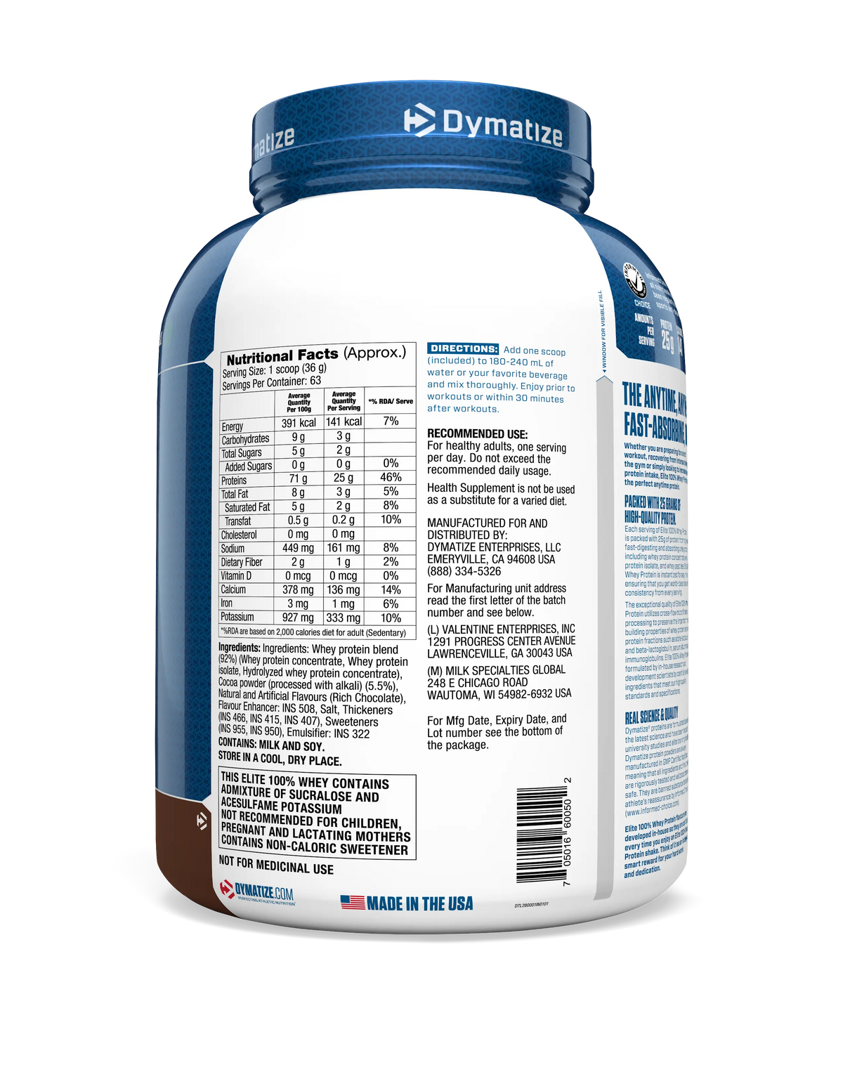 Dymatize Elite 100% Whey Protein Product vendor