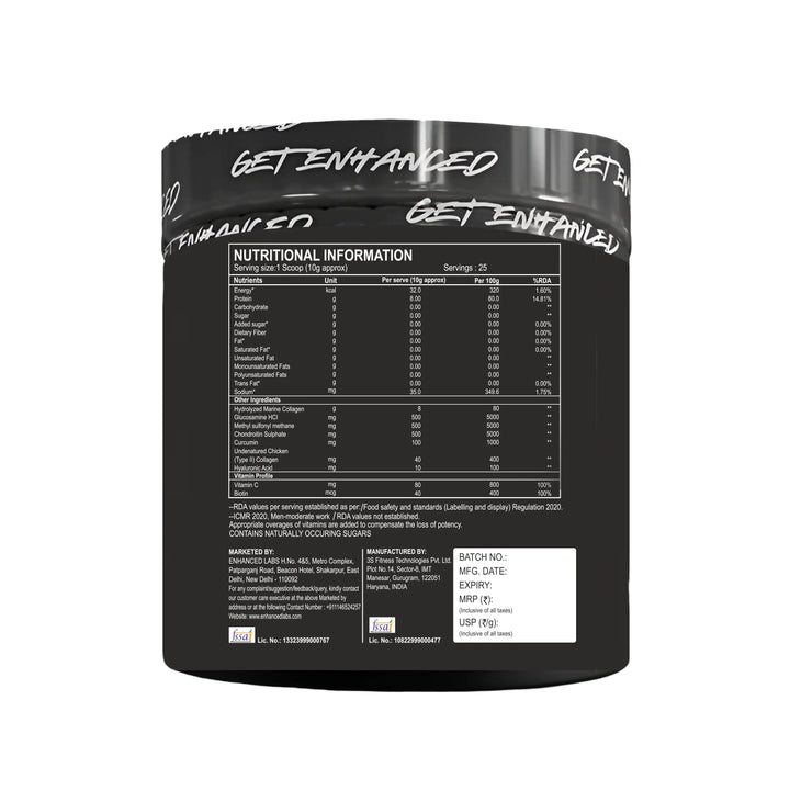 Enhanced Collagen 250g Product vendor