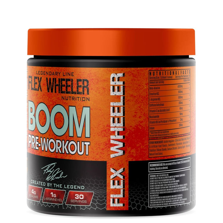 Flex Wheeler Nutrition Boom Pre Workout Product vendor