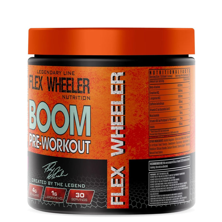 Flex Wheeler Nutrition Boom Pre Workout Product vendor