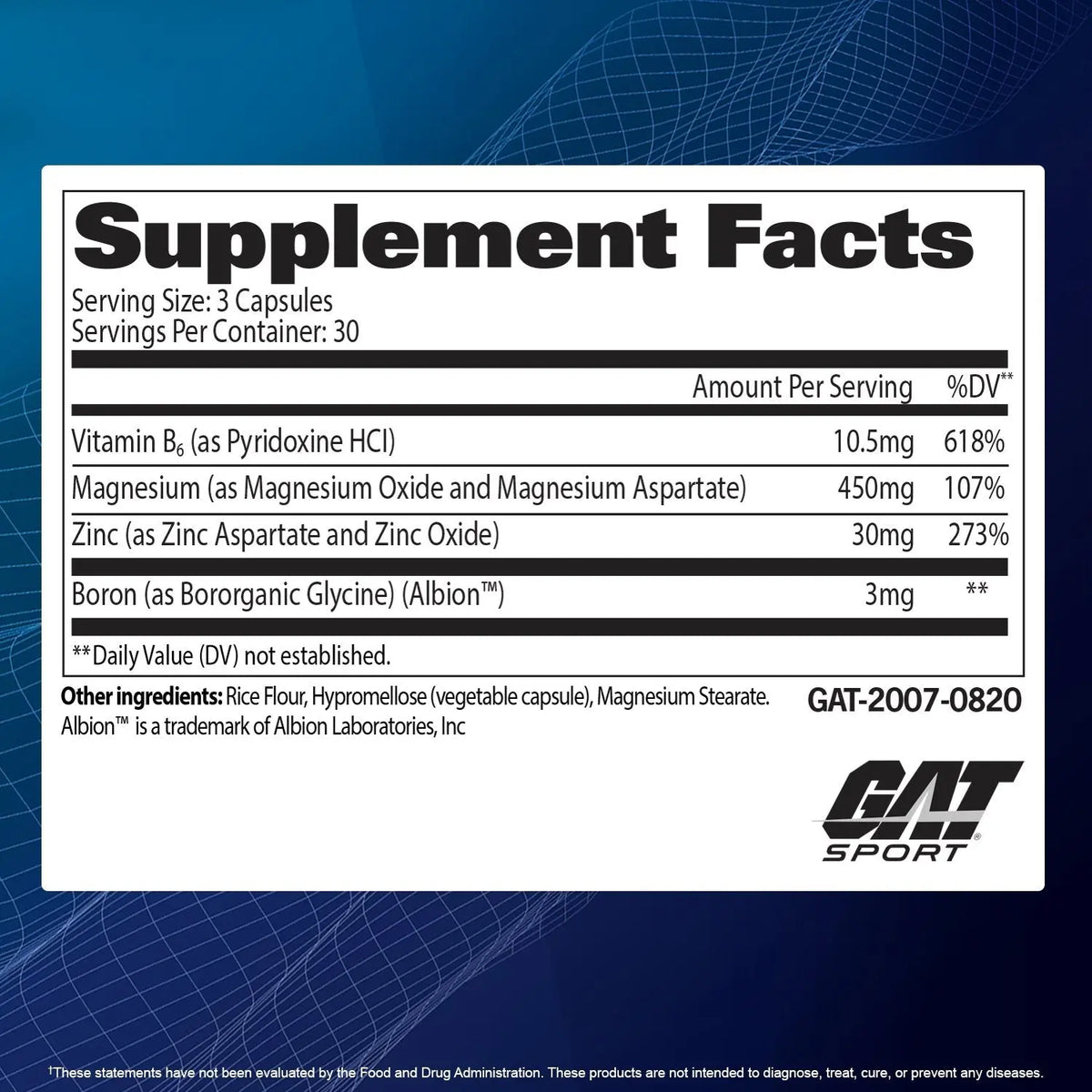 GAT Sport Zmag-T (90 Capsules) Product vendor