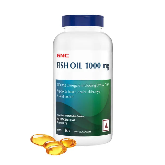 GNC Fish Body Oil 1000 mg - 90 Softgels Product vendor